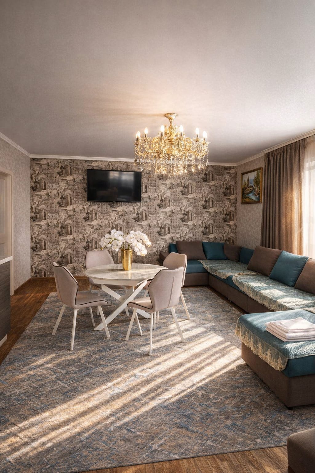 6-местный трехкомнатный семейный номер со своей кухней